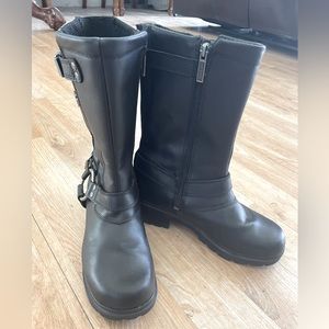 Women’s Harley Davidson Black Leather Boots. Size 7. Only worn twice.